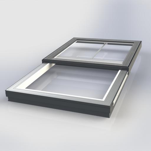 Flat Glass Electrically Sliding Rooflight