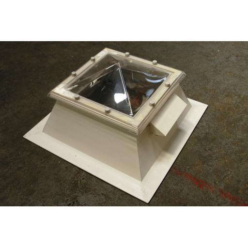 Outlook Polycarbonate Flat Roof Pyramid Rooflights