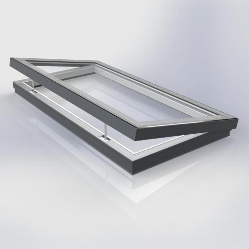 Flat Glass Electrically Vented Rooflights (Stock sizes)